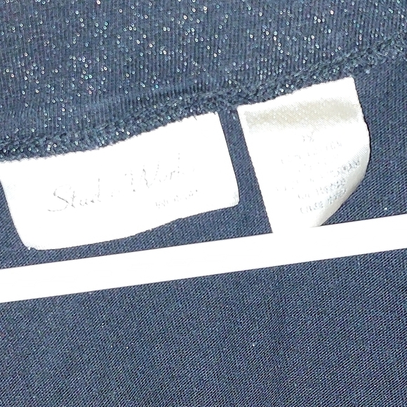 Studio Works Black Glitter Women's Blouse Size 1X - Picture 3 of 4